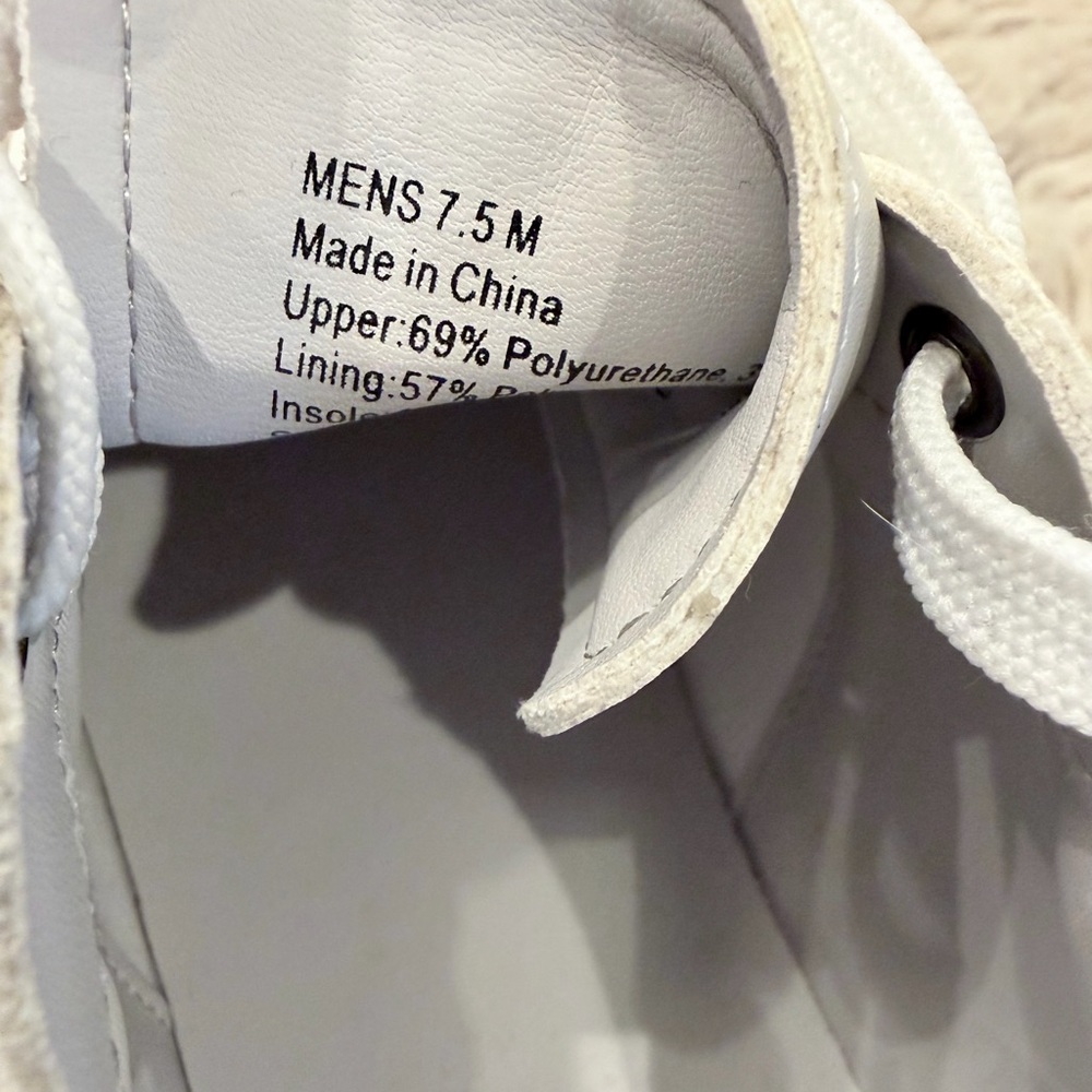 Aldo Gray and White Casual Sneakers - Picture 6 of 6